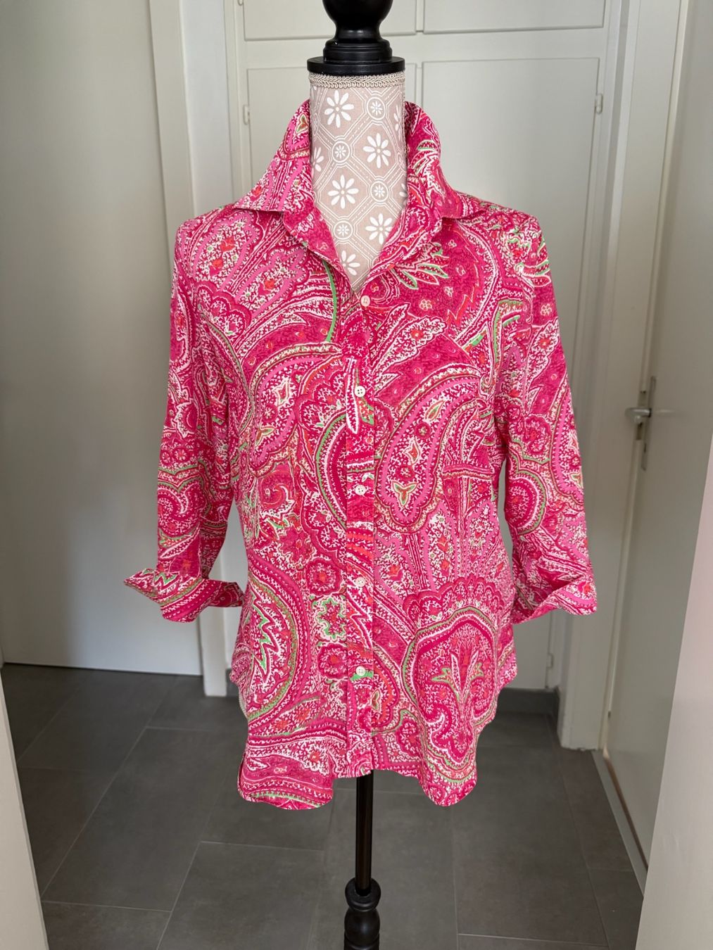 Ralph Lauren Blusen: Ralph Lauren - Blouse - M - coton – Gebraucht aus Sion von accroshoes