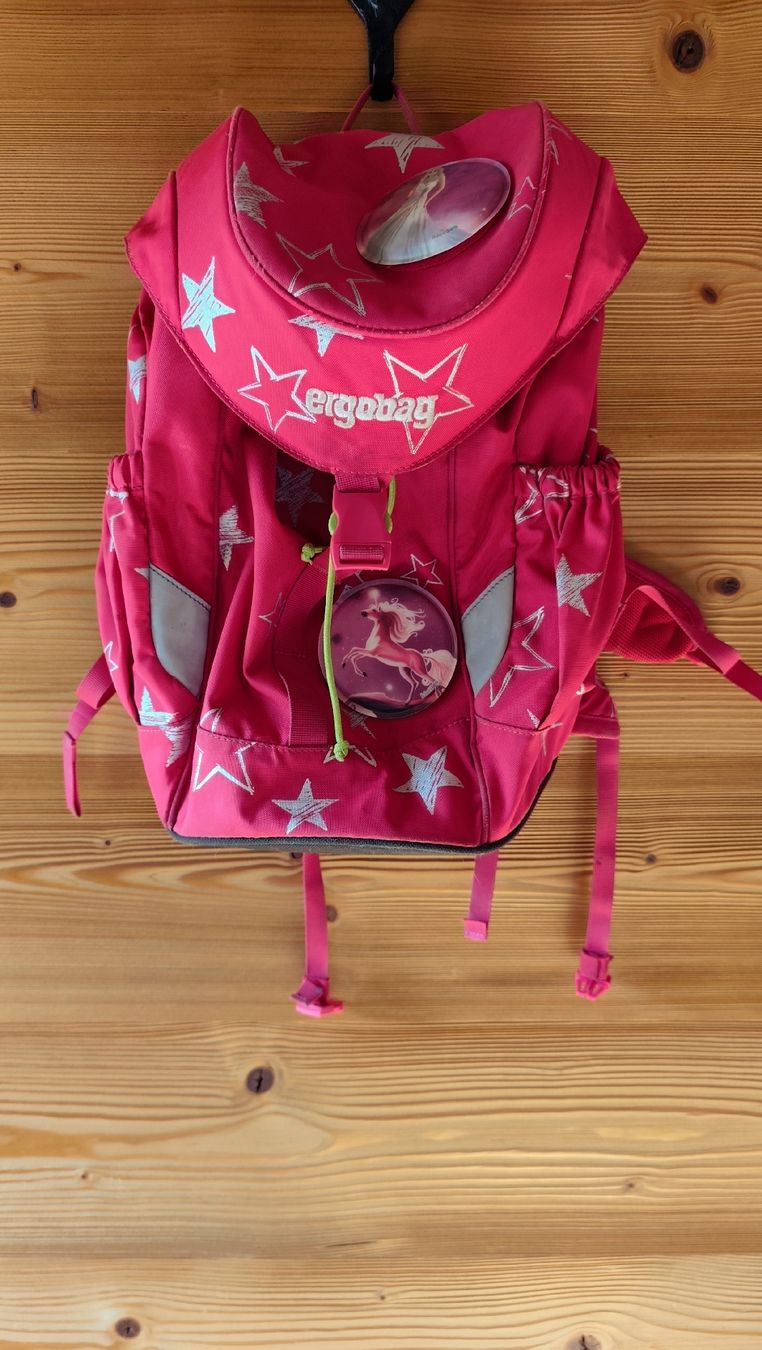 Ergobag Borse & Zaini: Ergobag Mini, Pink mit Pferde Motiv, Top Zustand! – Usato da Hasliberg Goldern venduto da _Bergverliebt_
