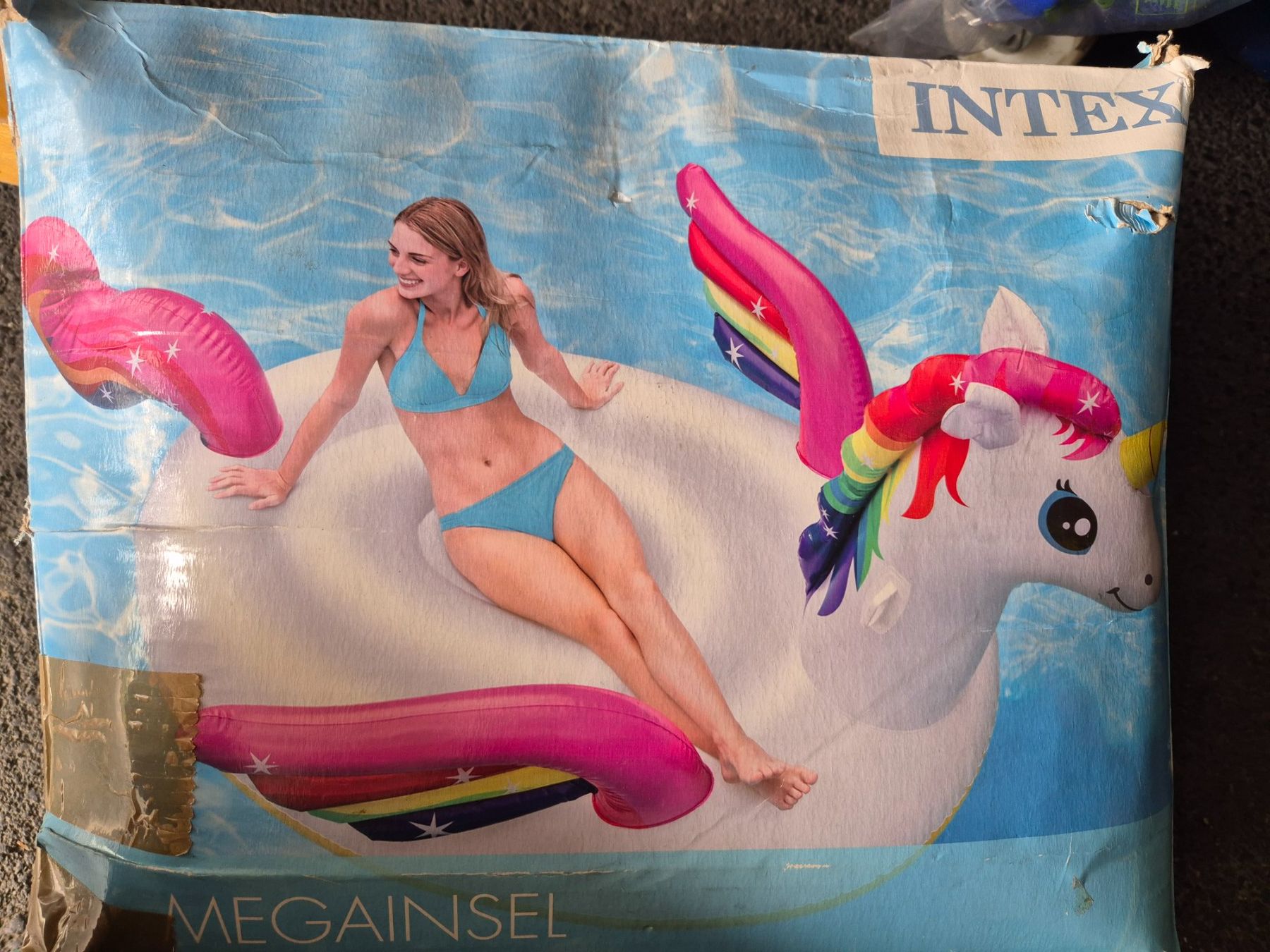 Salvagente: Intex Mega Einhorn Insel, Luftmatratze, Badespass! – Usato da Schwarzenburg venduto da Flamingo07