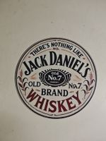 Jack Daniel's Whiskey Deko Schild, Ø 20cm, neu. (nov640)