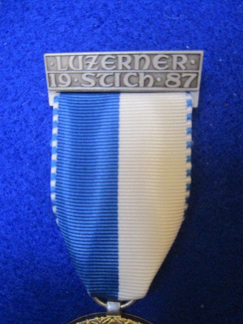 Medaglie: Luzerner Stich 1987 email. Gemeindewappen Eich - goldene – Nuovo (secondo la descrizione) da Luzern venduto da Horoskop1 2