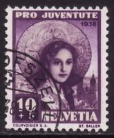 Pro Juventute SBK-Nr. 86 (St. Gallerin 1938) gestempelt