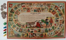 Antikes Spiel Le Jeu de l'Oie (Gänsespiel) Rarität aus Basel