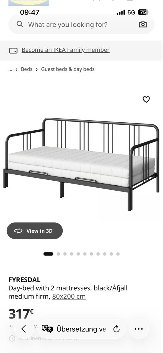 Letti: ikea Fyresdal Tagesbett – Difettoso da Galgenen venduto da rpoto 1