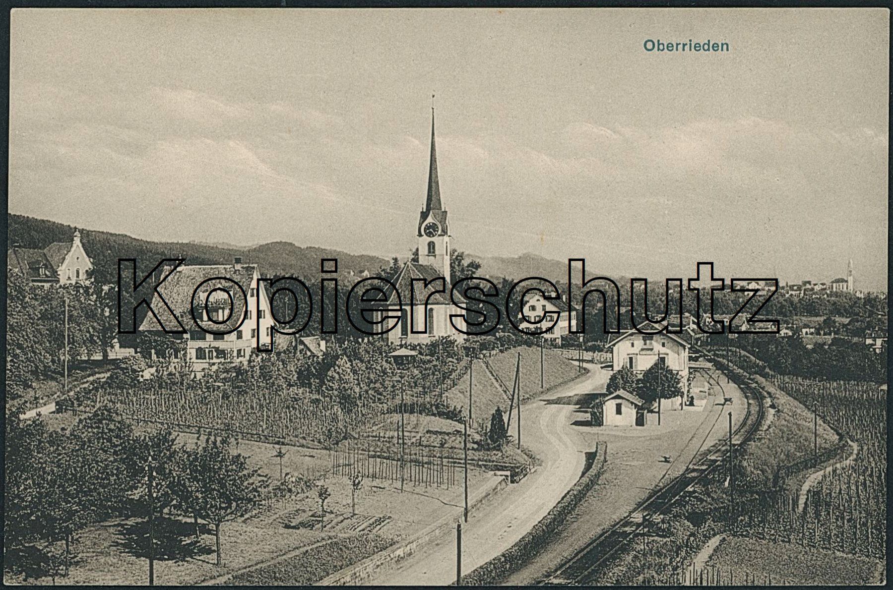 Cartoline postali: ZH Oberrieden - Bahnhof - Bahn – Nuovo (secondo la descrizione) da Schindellegi venduto da leecollect