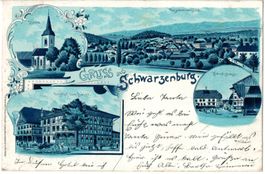 Schwarzenburg BE 4 Buldkarte   , 1901