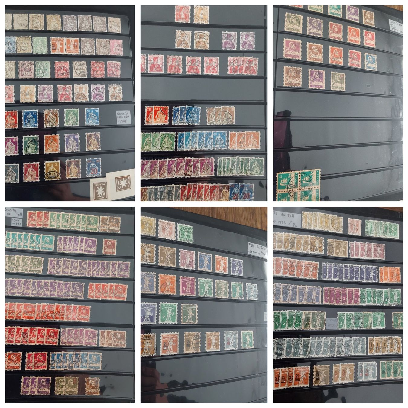 Alle Briefmarken: 4 Stk. CH Briefmarken-/Dublettenalben – Gebraucht aus Münchwilen AG von Nesar 1