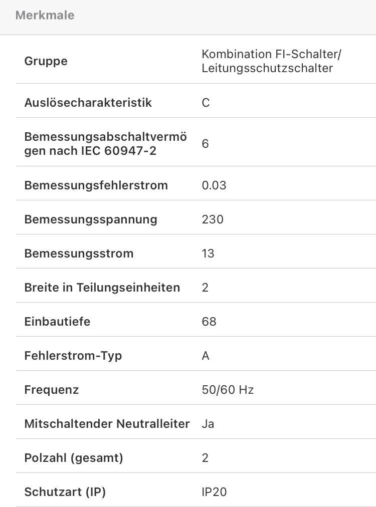 Hager Interruttori: FI/LS RCD Schalter Hager C 13A 30mA – Nuovo e nell'imballaggio originale da Maienfeld venduto da goelea 4