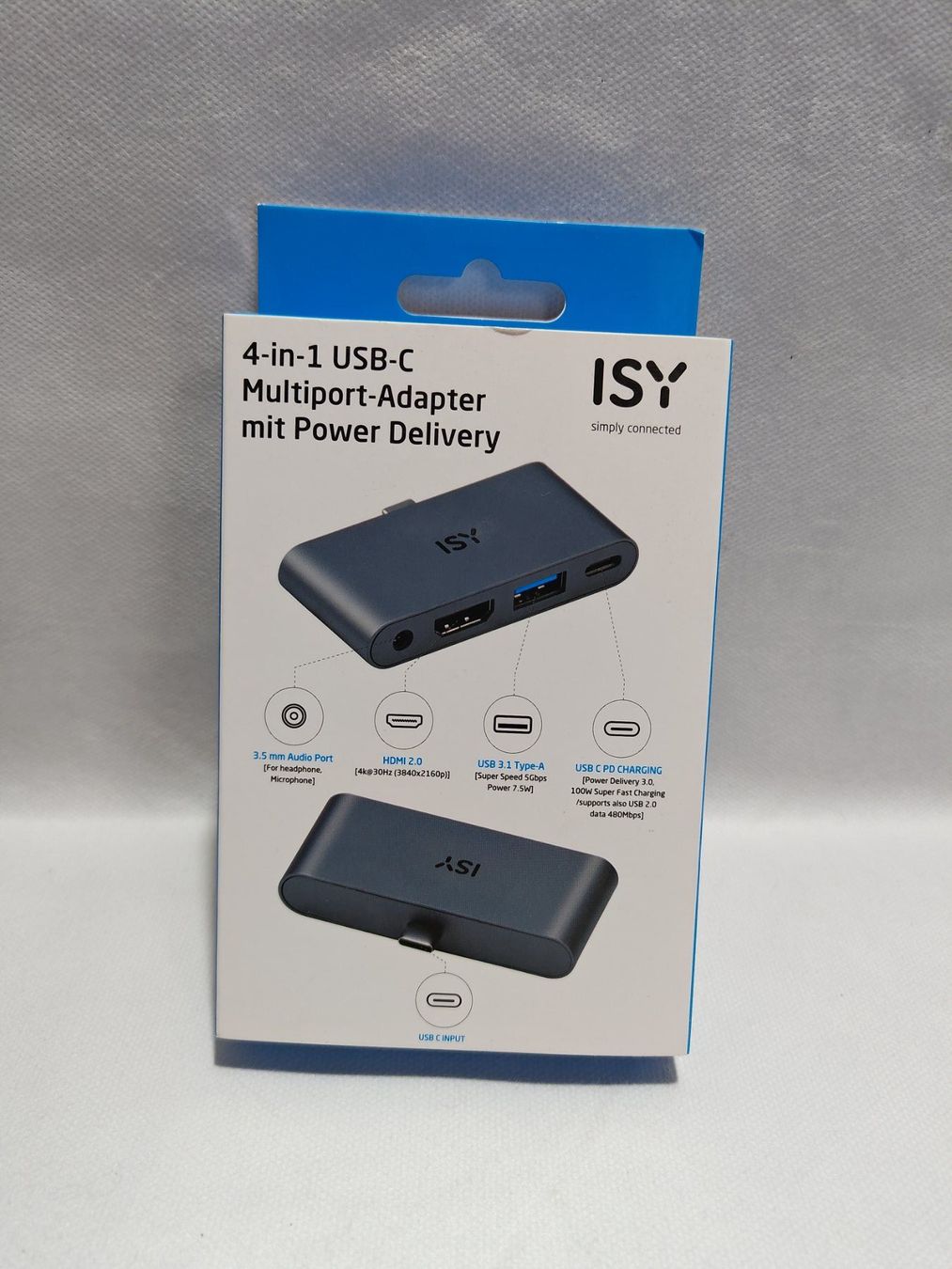 Unità & Adattatore: Adaptateur Multiport 4-en-1 USB-C ISY Neuf – Nuovo e nell'imballaggio originale da Courtemaîche venduto da Atelier.tech-Market
