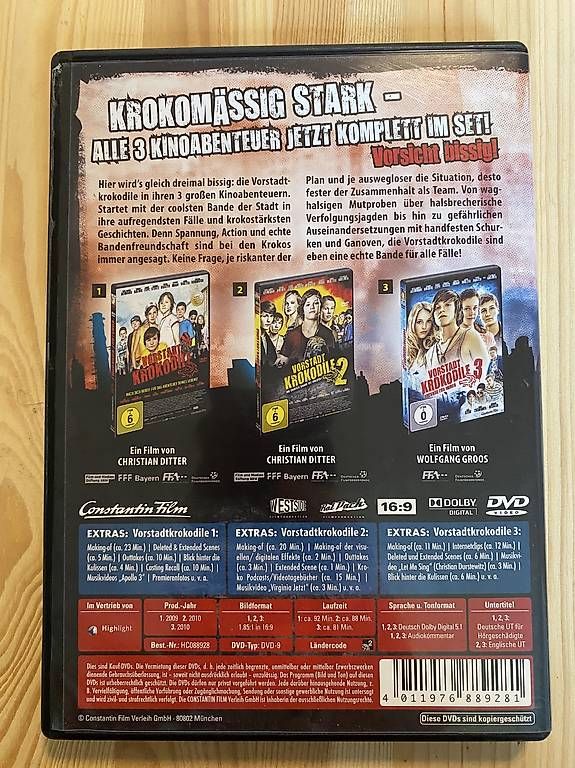 Tutti i DVDs: DVD Vorstadt Krokodile 1-3 – Usato da Herisau venduto da Flips0463 1