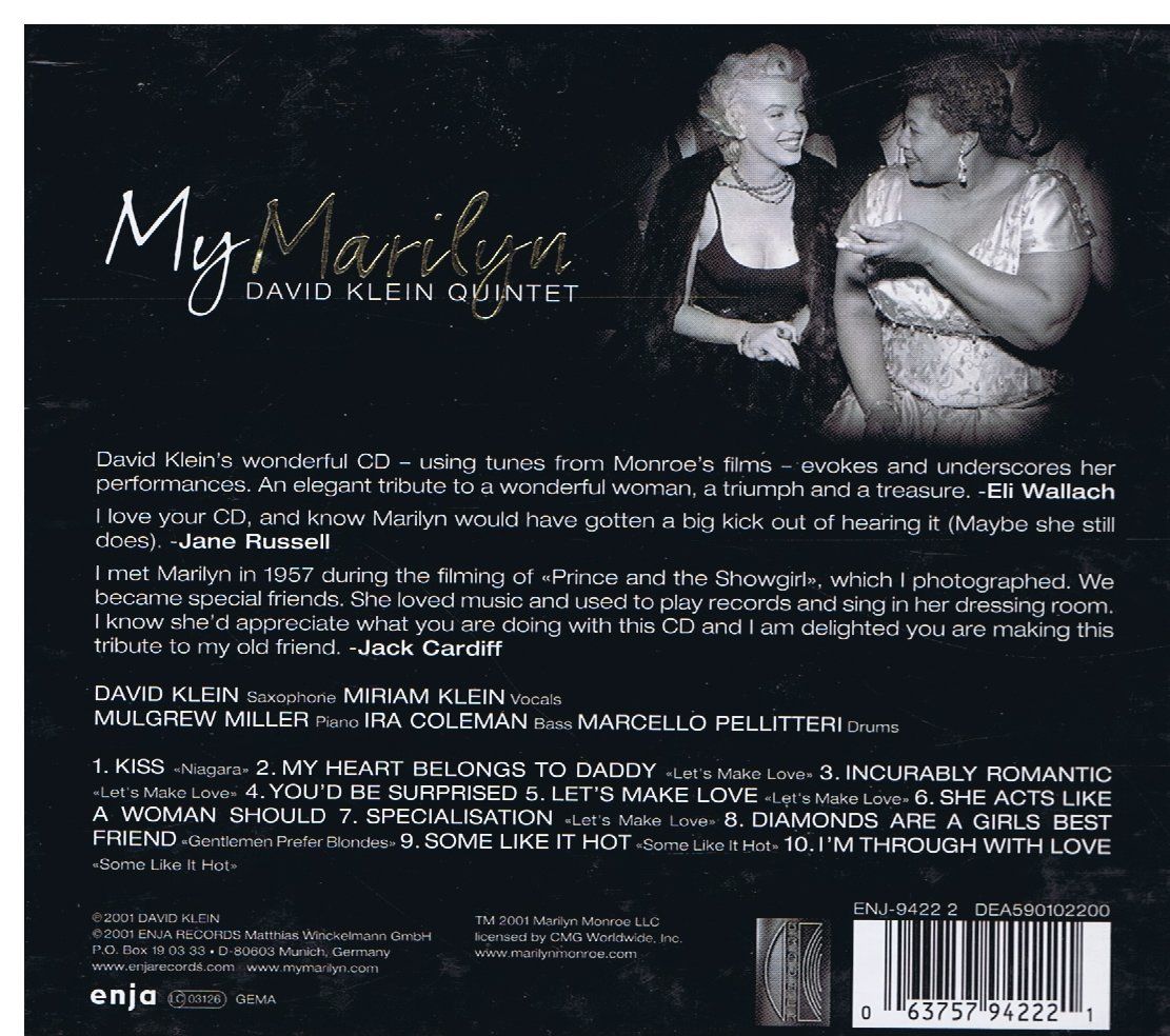 CD: David Klein Quintet – My Marilyn – Usato da Unterengstringen venduto da Lastchance 1