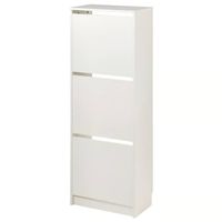 Armoire à chaussures IKEA BISSA blanche