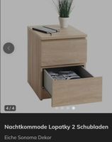 Nachtkommode Lopatky 2 Schubladen Sonoma Eiche