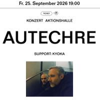 Autechre Konzert-Ticket Rote Fabrik 25.9.26