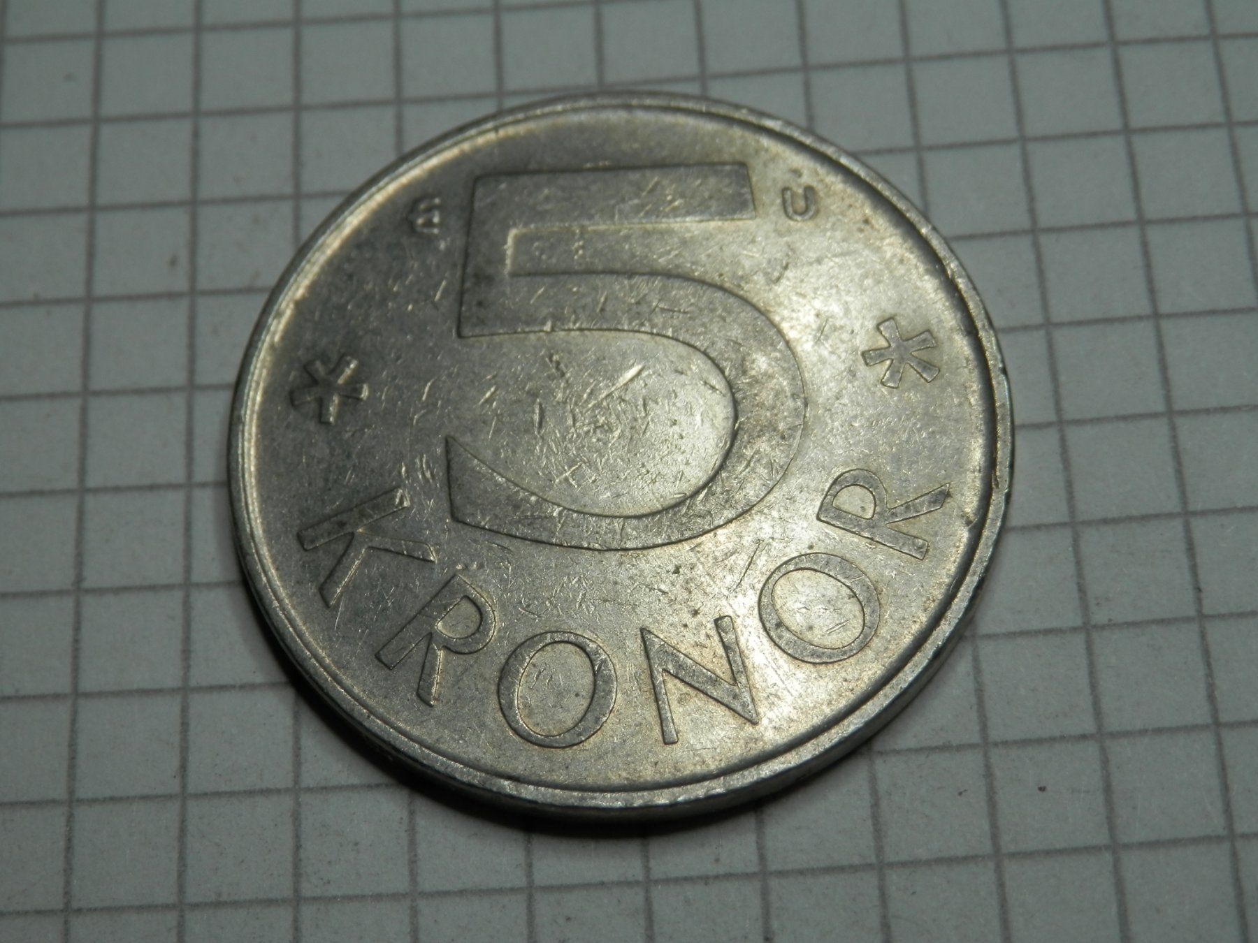 Tutti le monete: Schweden  5 Kronen, 1980 – Usato da Weiach venduto da weiach81 1
