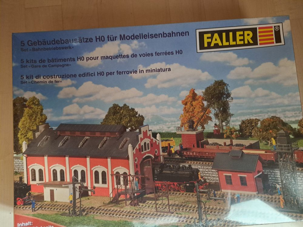 Faller 5 Gebäudebausätze H0 Set Bahnbetriebswerk | Kaufen Auf Ricardo