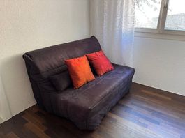 Bettsofa Schwarz - 140 x 200
