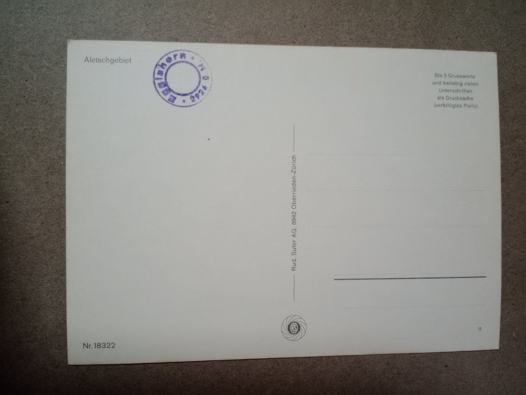 Cartoline postali: Ak Wallis Aletschgebiet mehrbildrig – Usato da Küttigen venduto da Melisch1000 1