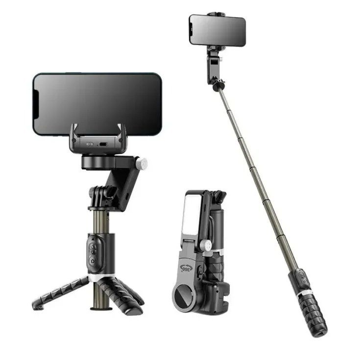 Treppiedi & Teste: Automatischer 360° Selfie-Stick mit Licht & Gesichtstracking – Nuovo e nell'imballaggio originale da Neuhausen am Rheinfall venduto da nyliastore