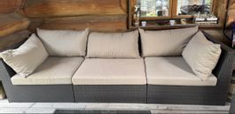 Gartenlounge und Kissenbox