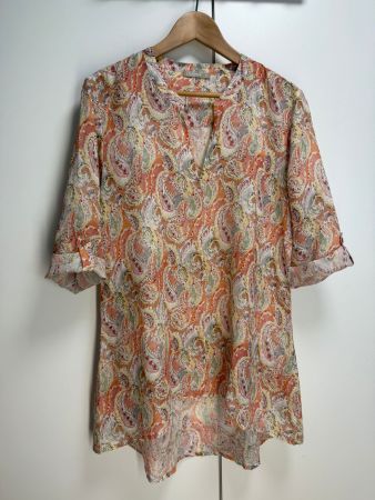 Nile Damenbluse Gr. M - 100% Ramie - 1x getragen