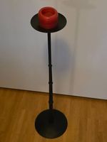 Schwarzer Kerzenständer / Bodenkerzenhalter  75 cm hoch