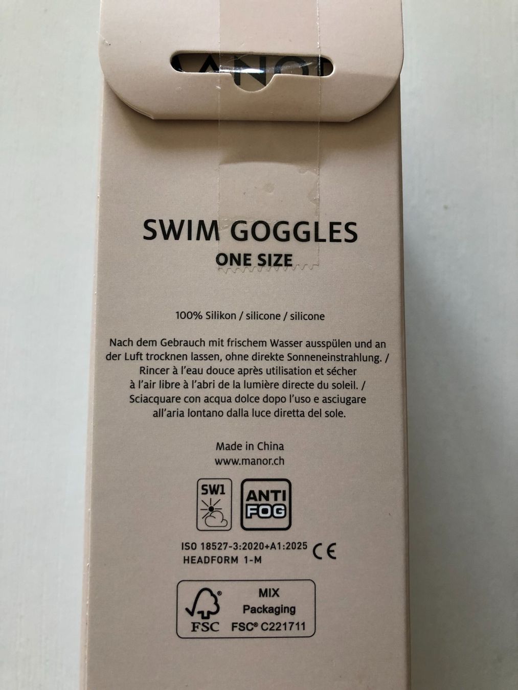 Occhiali & Lenti: Schwimmbrille neu, originalverp. Manor – Nuovo e nell'imballaggio originale da Eich venduto da Jokove63 2