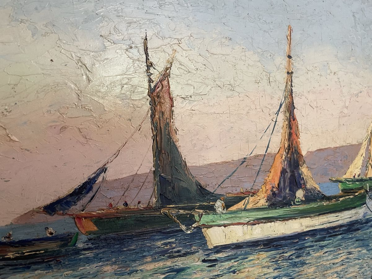 Tableaux: Huile au couteau sur contreplaqué 1940 Louis Bissinger – D'occasion à Lamboing par christopheO 2