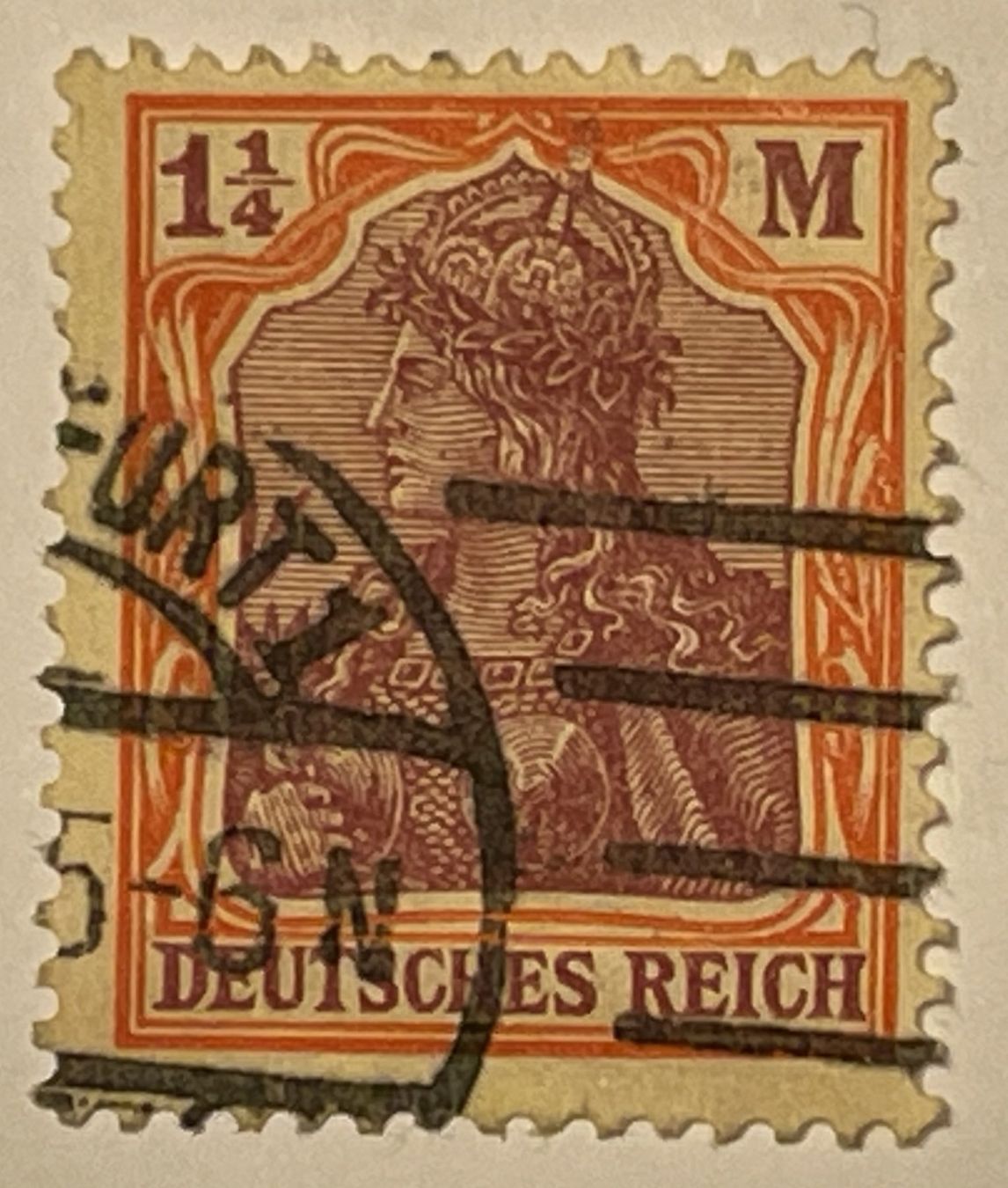 Tutti i francobolli: Deutsches Reich 1 1/4 M – Usato da Oftringen venduto da Vucki