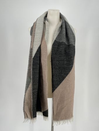 Only Schal in Grau/Schwarz/Beige