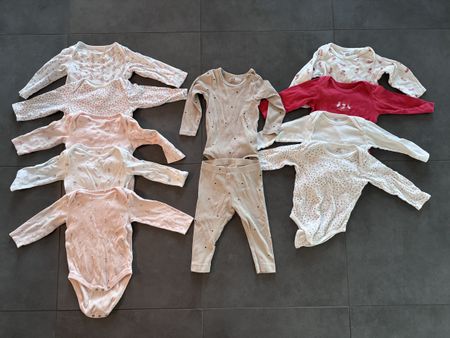 Baby Girls Long Sleeve Bodysuits & Pants 80