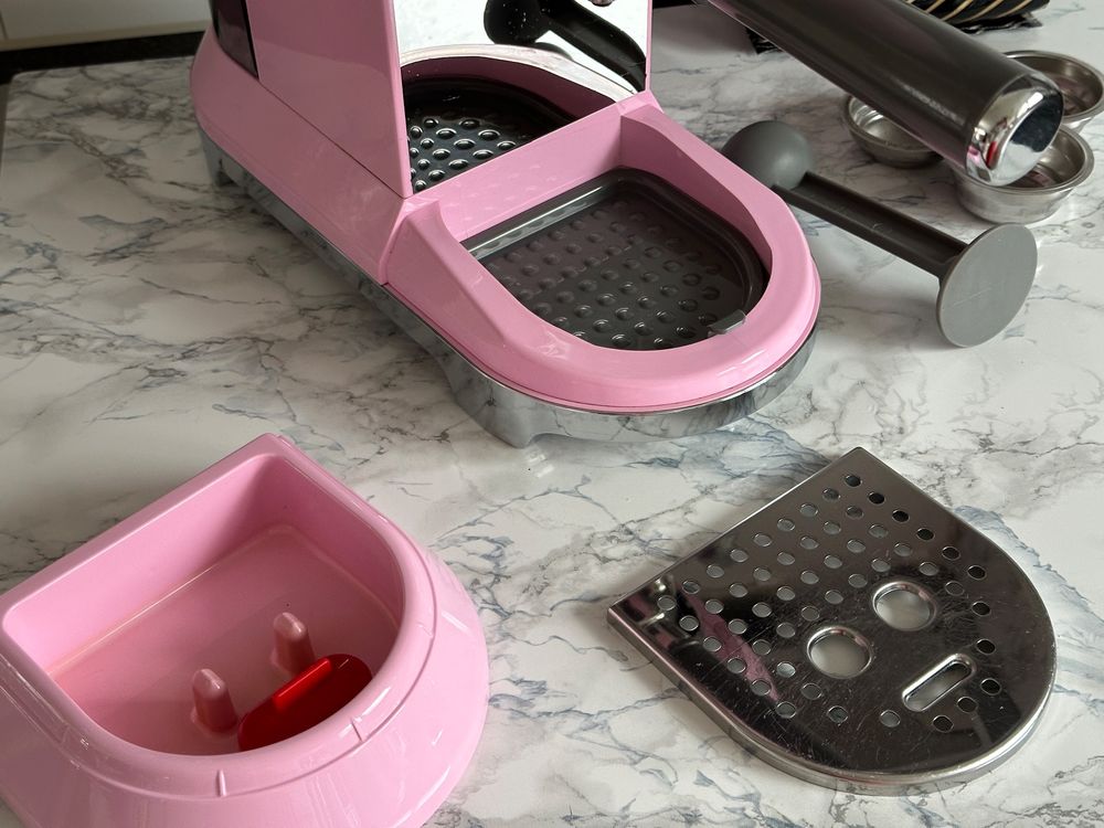 SMEG Espressomaschine RETRO PINK * sehr gepflegt * + Kaffee Kaufen