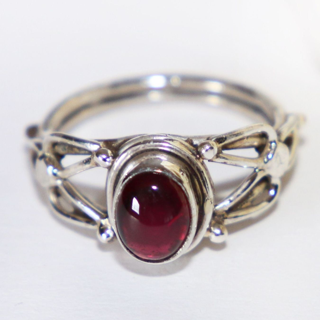 Ringe: Granat Ring Gr.56 Sterling Silber 925 Sterlingsilber Rot – Neu und originalverpackt aus Bad Salzdetfurth von Weltenbummler-Shop
