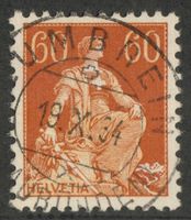 CH - Helvetia m. Schwert - Zst. Nr. 140z - Lumbrein GR