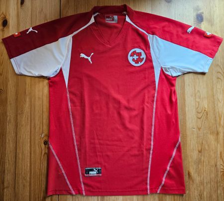 Trikot Schweiz Puma vintage Gr. L Schweizer Fussball Nati WM