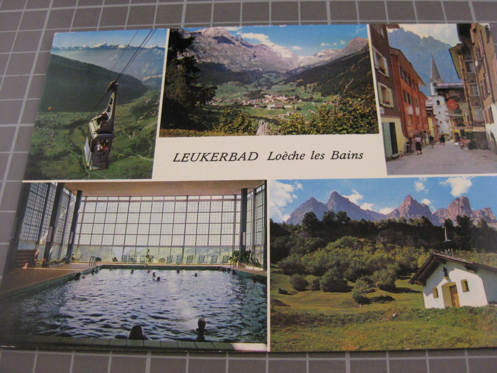 Cartes postales: AK Leukerbad mit Luftseilbahn – D'occasion à Malters par Marosko