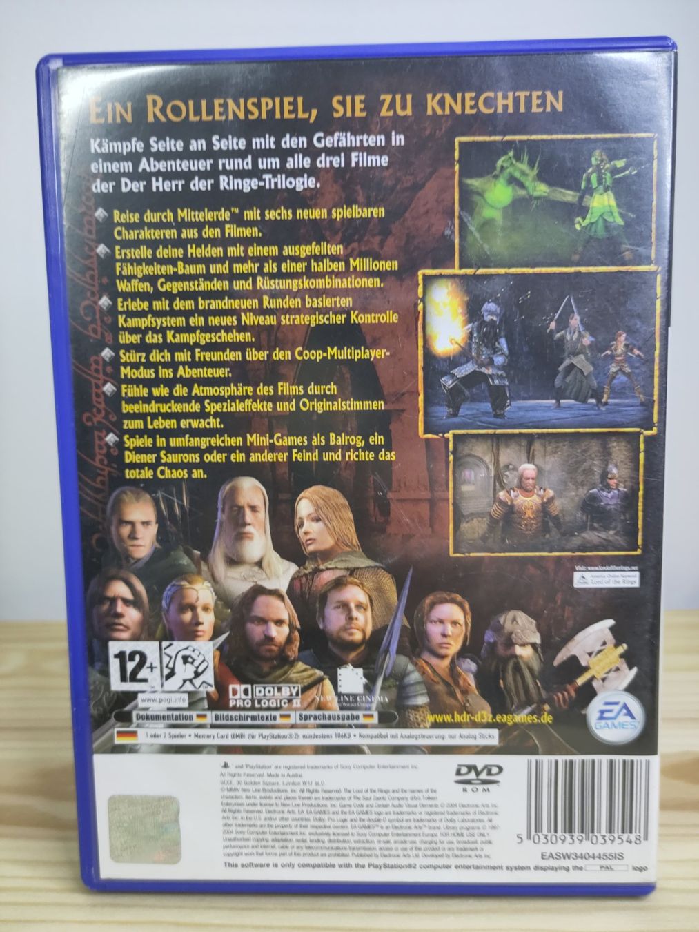Spiele: Der Herr der Ringe Das Dritte Zeitalter PS2 Playstation 2 – Gebraucht aus Zug von RepTCG 1