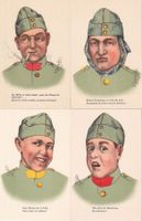 18 versch. "Gautschi-Militärkarten" ungebraucht