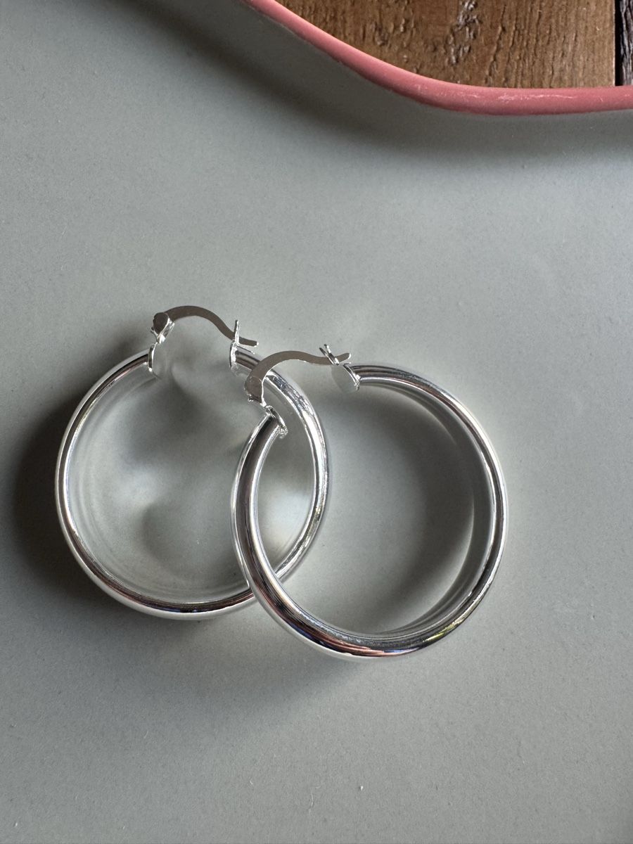 Orecchini pendenti & Orecchini a lobo: Silber Creolen 925er Sterling Silber – Nuovo e nell'imballaggio originale da Männedorf venduto da mariadelrocioeberle 2