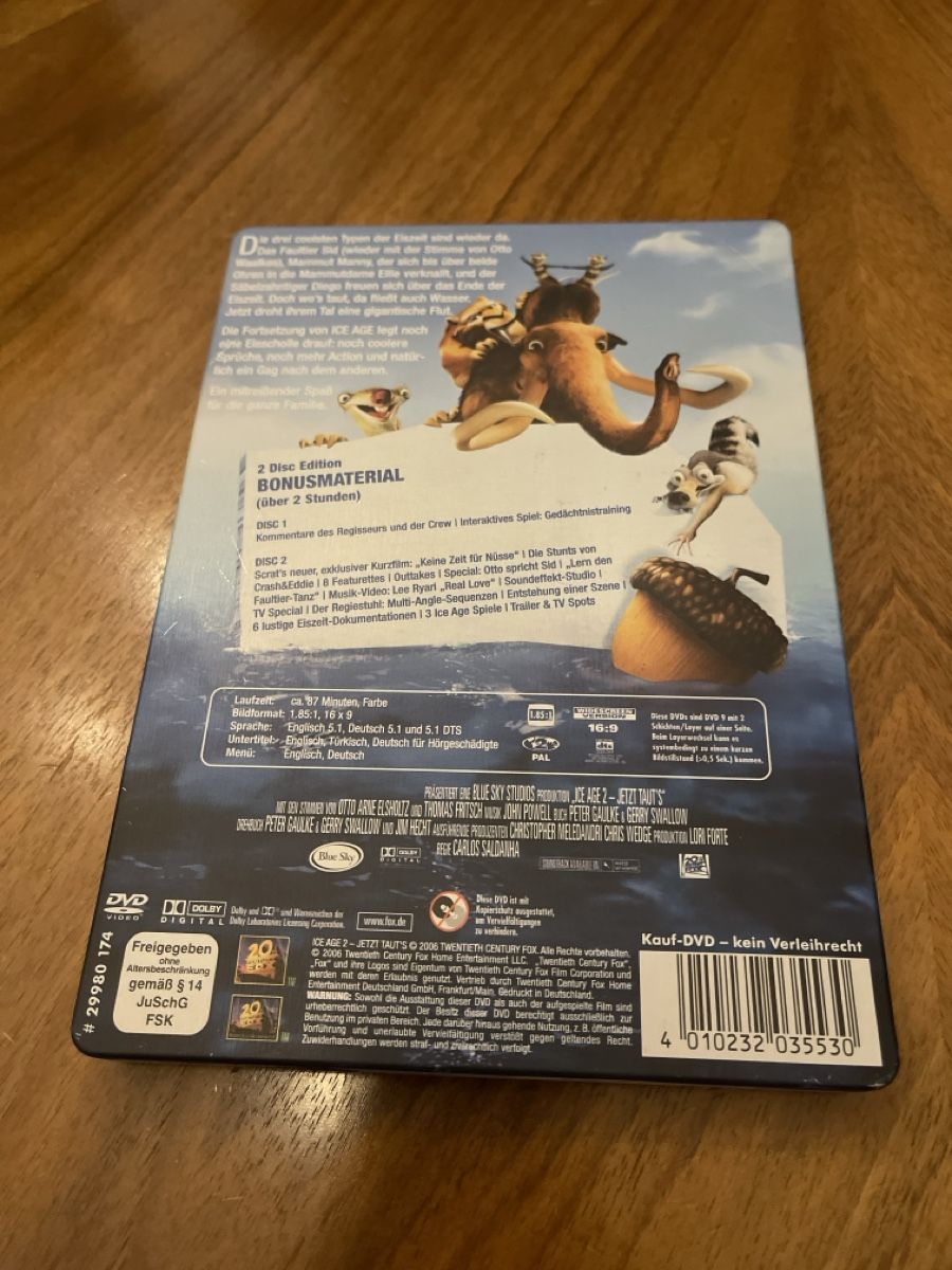 Tutti i DVDs: Ice Age 2 - Jetzt taut's - 2 DVDs - Special Edition – Usato da Unterkulm venduto da AnoliOccasion 2