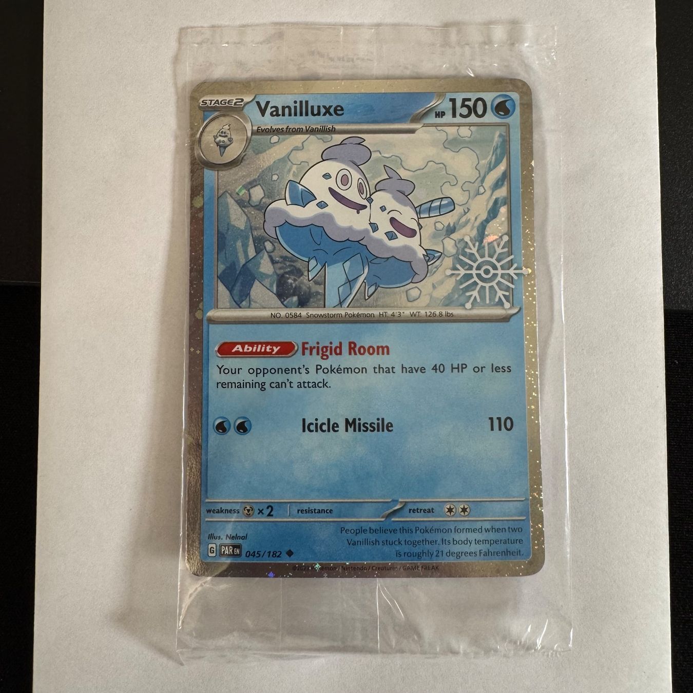 Pokémon Sammelbilder & Trading cards: Pokémon PAR - Vanilluxe - 45 / 182 Snow Stamp - ENG – Neu (gemäss Beschreibung) aus Staad SG von miaCards
