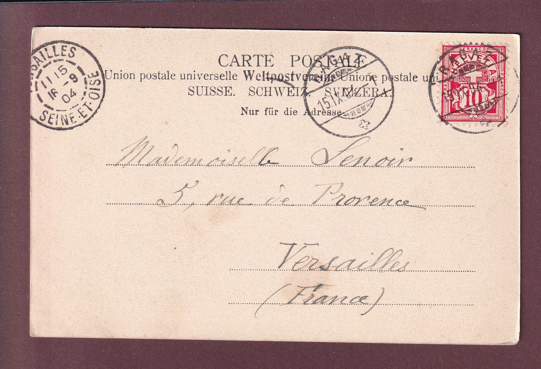 Cartes postales: TAMINAFALL bei Ragaz - 1904 – D'occasion à Pully par nicecards 1