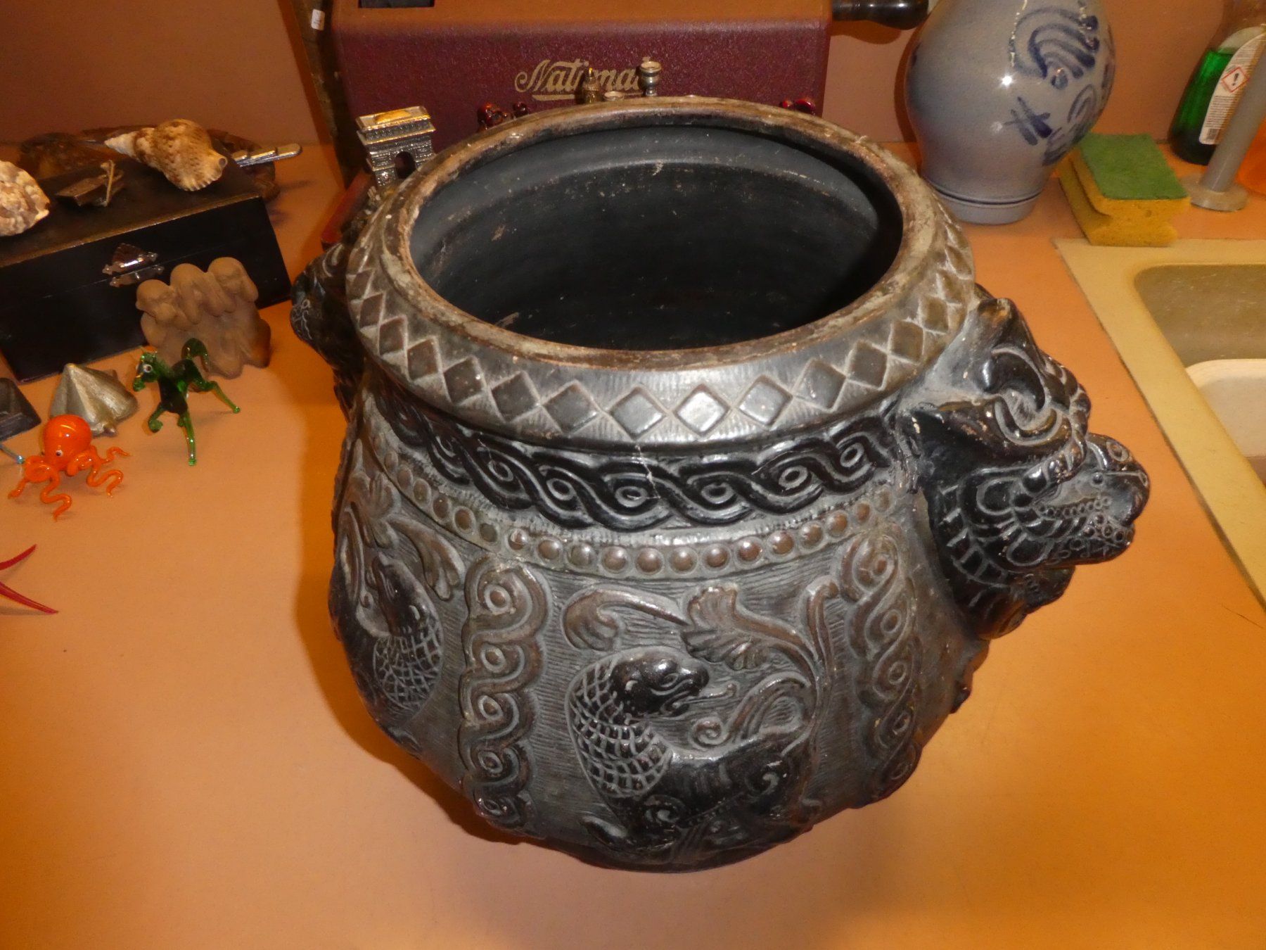 Pentole: Asiatischer Topf mit Drachenmotive – Usato da Chur venduto da Diversico2010
