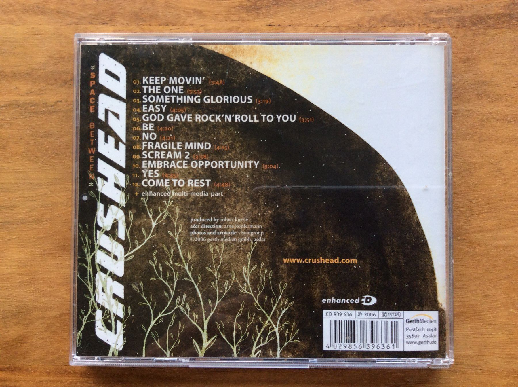 CD: CD Crushead – Space Between – Usato da Horgen venduto da flyingpenguin2000 2
