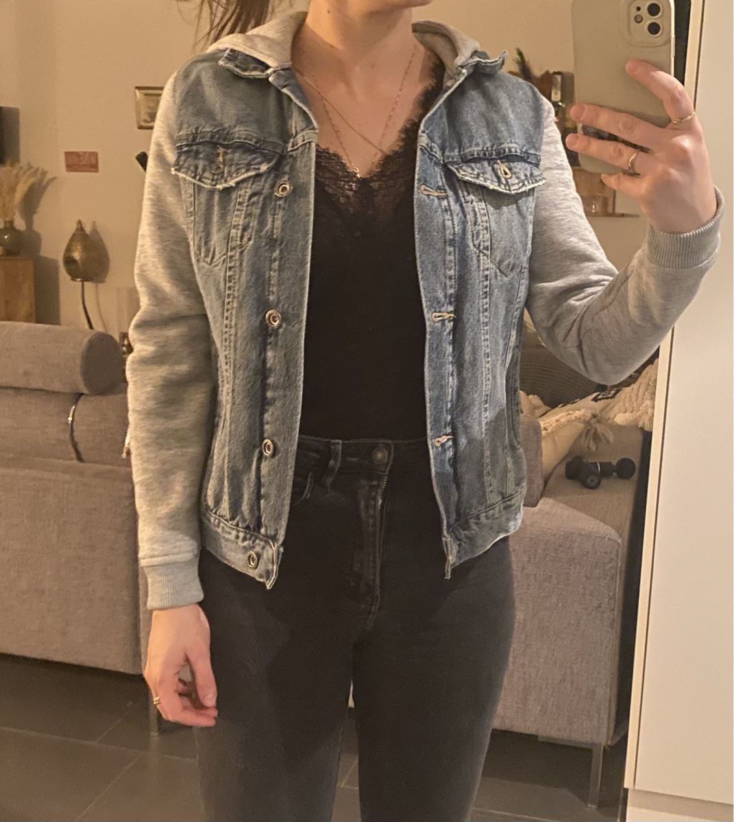 Jacken: Jeansjacke mit Kaputze Gr. XS – Gebraucht aus Rupperswil von xyzcr97 4