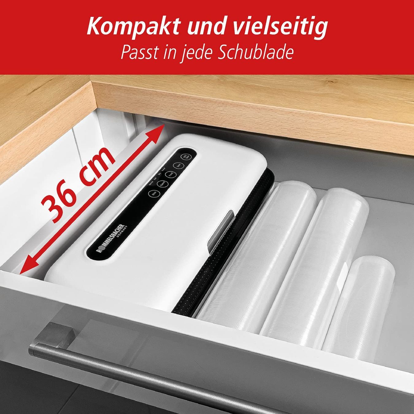 Elettrodomestici da cucina: Vakuumierer Folienschweissgerät Vakuumgerät 2 Pumpenstufen – Nuovo e nell'imballaggio originale da Herisau venduto da Serenco 3