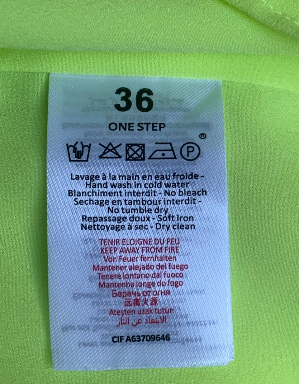 Vestiti: Splendide robe jaune fluo ONE STEP 100%lyocel t.36 – Usato da Martigny venduto da only__you 8