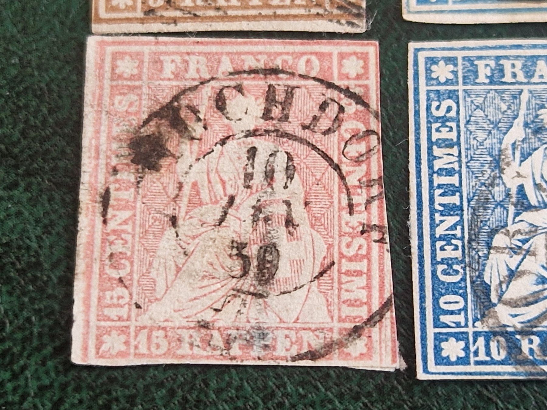 Alle Briefmarken: Strubel, 4 St., nicht bestimmt, ab 1.- – Gebraucht aus Burgdorf von Glossy01 3