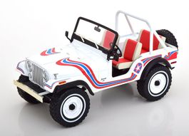 JEEP CJ-5 SUPERJEEP 1973 WEISS/ROT/BLAU 1:18 GREENLIGHT