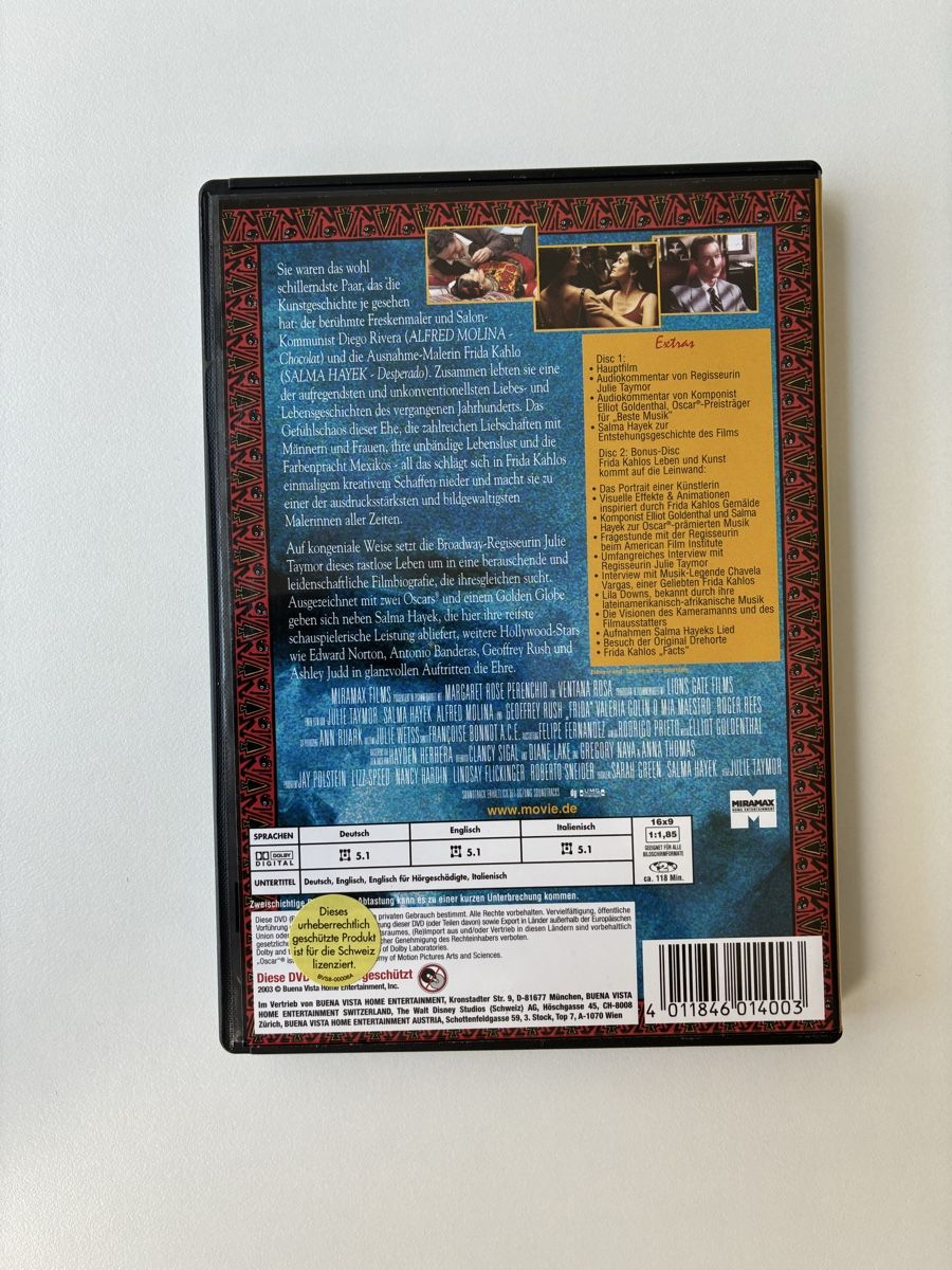 Alle DVDs: Frida Kahlo 2 DVDs – Neu (gemäss Beschreibung) aus Chur von Knokno199 1